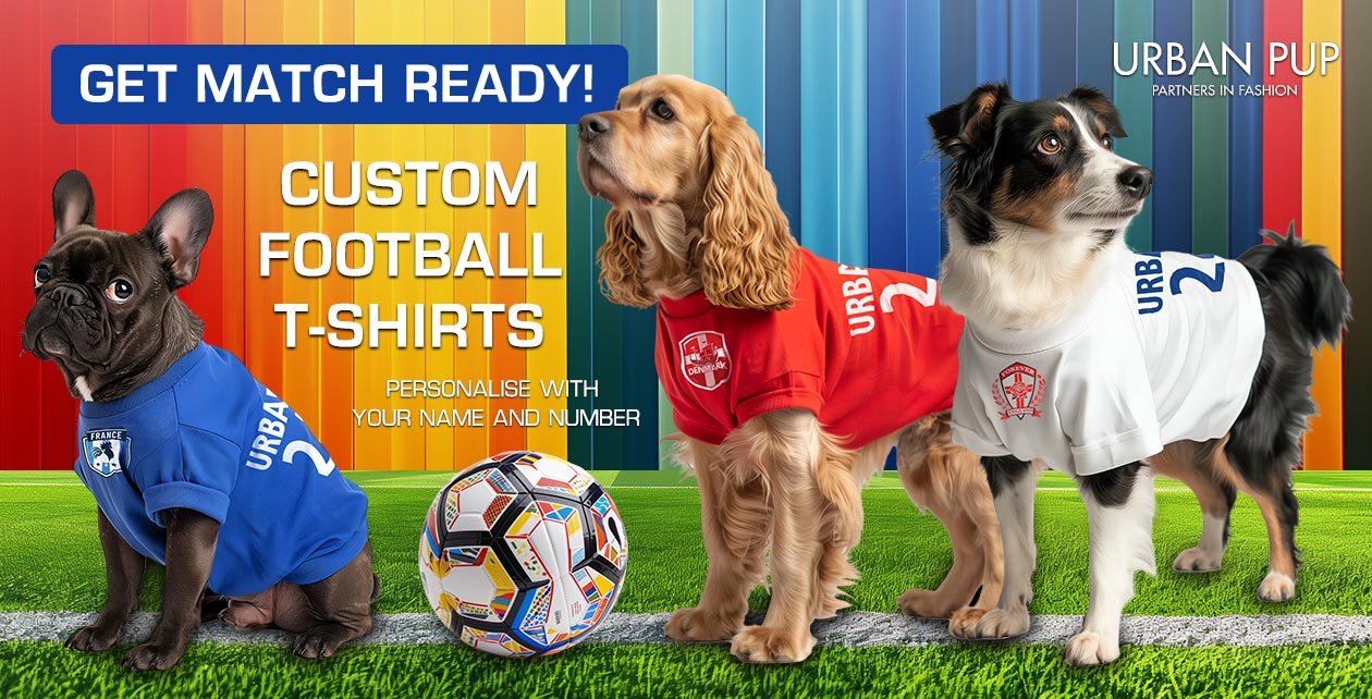 Personalised Dog Football T-Shirts