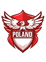 Poland Football Dog T-Shirt (Personalised)