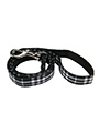 Black & White Tartan Fabric Lead