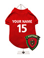 Portugal Football Dog T-Shirt (Personalised)