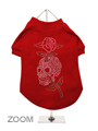 Skull & Rose GlamourGlitz Dog T-Shirt